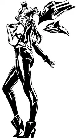 LOL KDA Kai'Sa stencil
