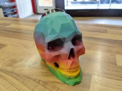 Low Poly Skull Speaker Holder