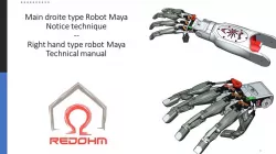 Main droite de robot