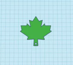 Maple Leaf key chain