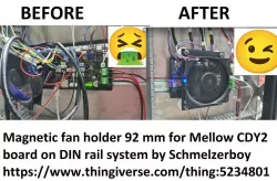 Mellow CDY2 DIN RAIL Magnetic FAN Mount