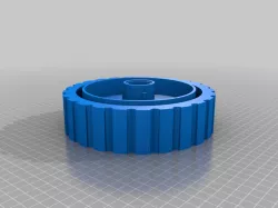 no name lawn mower rear wheel 7"