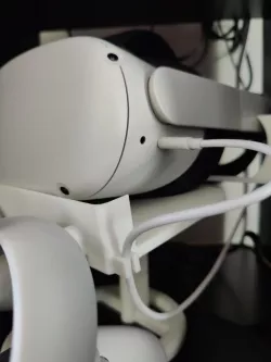  Oculus Quest 2 Stand Elite strap w/ Cable holder
