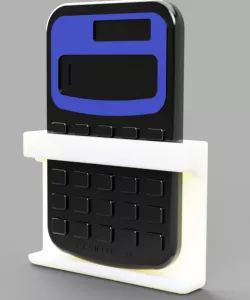 Pegboard Calculator Holder Snap-fit