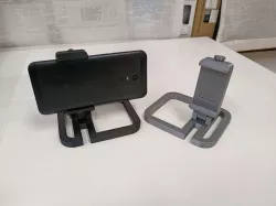 Phone stand when using a video surveillance