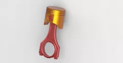 Piston Keychain