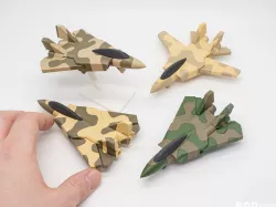 Print-in-place and articulated F14 with Camo - IDEX