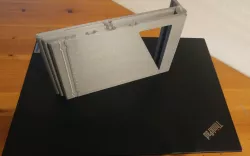 Print-in-place foldable laptop stand