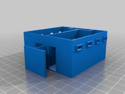 public "park style" restroom (HO scale 1:87)