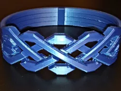 Puzzle ring bracelet (parametric, OpenSCAD)