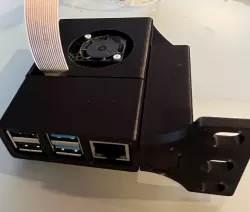 Raspberry pi rack mount for POE fan and camera