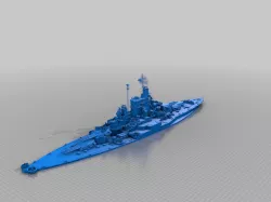 RC scale USS California BB-44