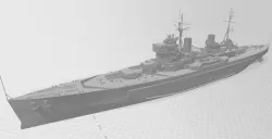 RC Scaled HMS Duke of York Battleship