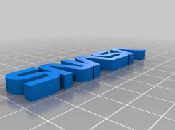 SNASA lettering