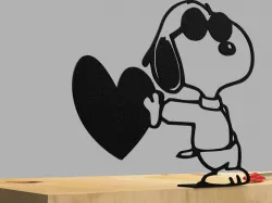 Snoopy with a heart