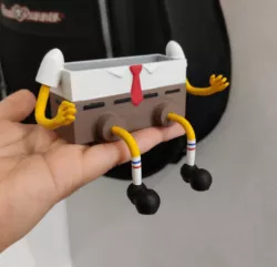 Spongebob Holder of sponges drainer of water. (this one has drain holes)
