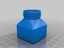 Square Base Container with PET Bottle Cap