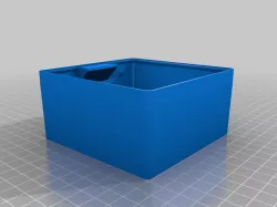 Stackable box with label (parameterized, FreeCAD)