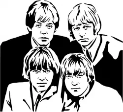 The Beatles stencil 2