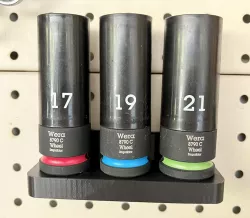 Wera Wheel Impaktor Socket 1/2" Drive Holder for Pegboard