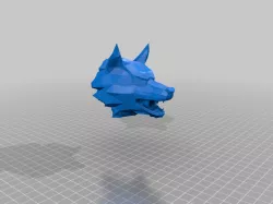Wolf head flash hider for airsoft