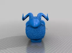 Wooly Sheep with Horns.