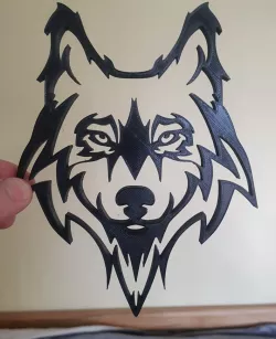 2D Wolf head