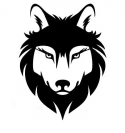 2D Wolf head