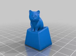 3D cat keycap