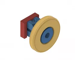 AEG dishwasher lower basket wheel and hub