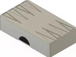 Backgammon Checker Box
