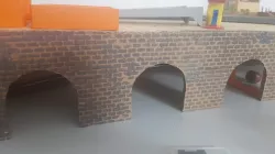 Brick wall stencil