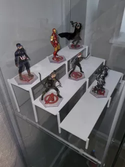 Collection Figure Display Steps for IKEA DETOLF Glass Cabinet. Figurine Display Steps
