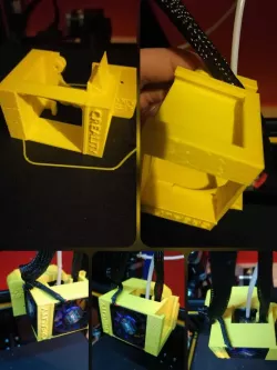 CREALITY LIL BLOCK HOTEND COVER - 2 x 4010/20 fan - no blower - multi tool holder