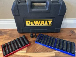 DeWalt 42pc 3/8in Drive Impact Socket Set Tray/Holders