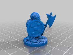 Dwarf shield resculpted