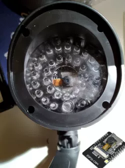 ESP32-CAM mounting for dummy camera housing
