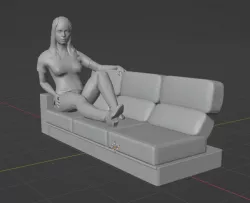Girl On Couch
