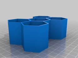 Hex paint holder. 