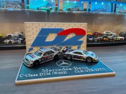 Hotwheels Mercedes C Class DTM & Mercedes CLK GTR Display Base (D2 Theme)