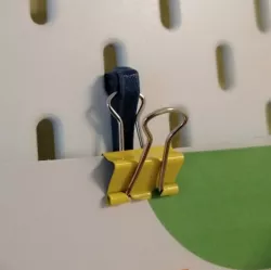 Ikea Skadis Notiz Foto Bilder Universal Klammer Halter Note photo pictures foldback clip holder pegboard