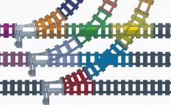 Lego three track junction.