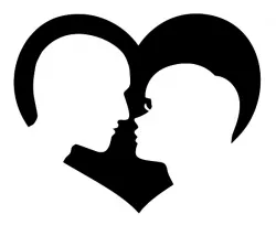 Love Silhouette (2D wall art)