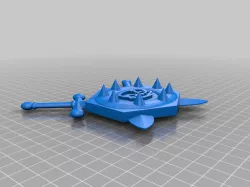 Medieval sword and shield 4 scattered terrain  
