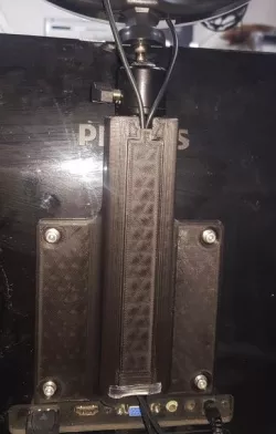 Monitor mount for webcam light