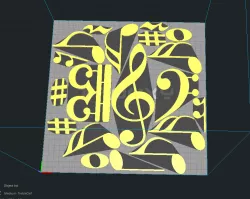 Music Notation GLOW Wall Decor