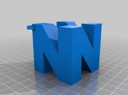 Nintendo 64 logo keychain 