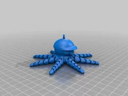 Octopus with flying hat