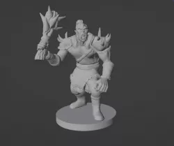 Orc Warrior (with Club) Dnd