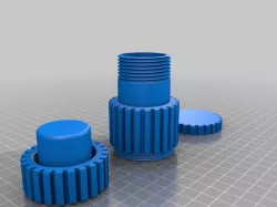 Pill Crusher with onboard pill storage container
